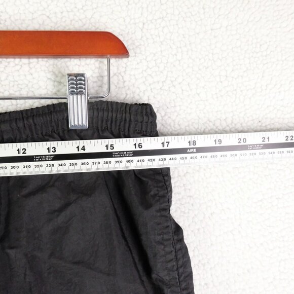 Vintage Nike Track Pants Mens Medium Black Lined Drawstring Zip Hem Athletic 90S - Picture 7 of 11